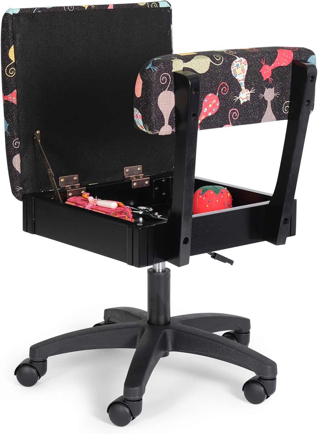 Arrow Sewing HCAT Hydraulic Sewing Craft Chair Black Cat